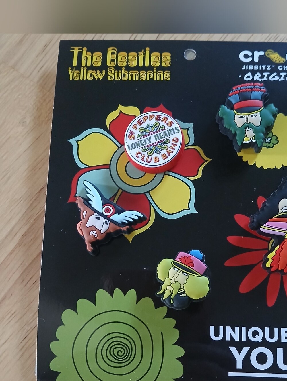 The Beatles Yellow Submarine Crocs Jibbitz Shoe Charms 5 Set New Packaging